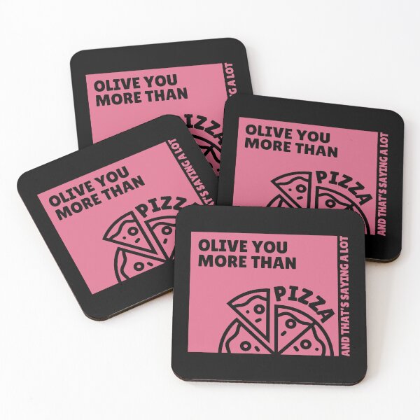 Item preview, Olive You More Than Pizza designed and sold by artsomenautte.