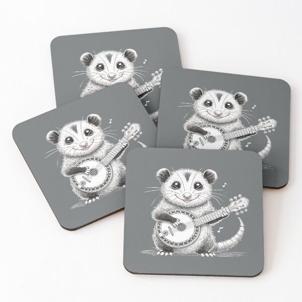 Item preview,   Funny Opossum Playing Banjo designed and sold by box-artshop.