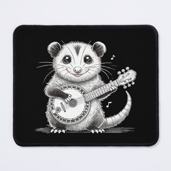 Item preview, Funny Opossum Playing Banjo designed and sold by box-artshop.