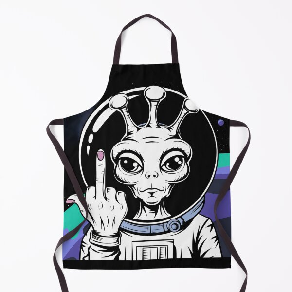 Item preview, FU ALIEN ASTRONAUT FUNNY MIDDLE FINGER designed and sold by SellingStuff91.