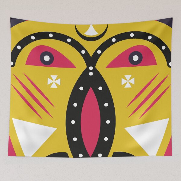 Item preview, kuba tribal mask designed and sold by TM Selvam.