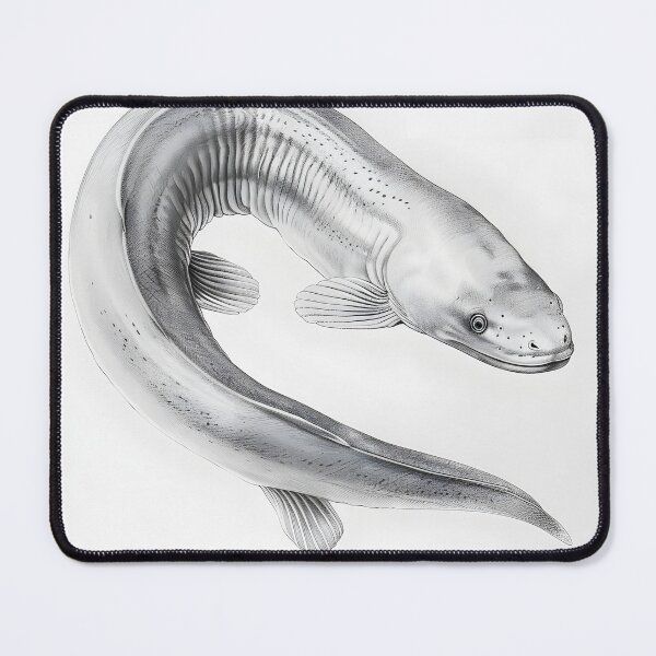 Item preview, Realistic electric eel pencil drawing designed and sold by Pencil-Art.