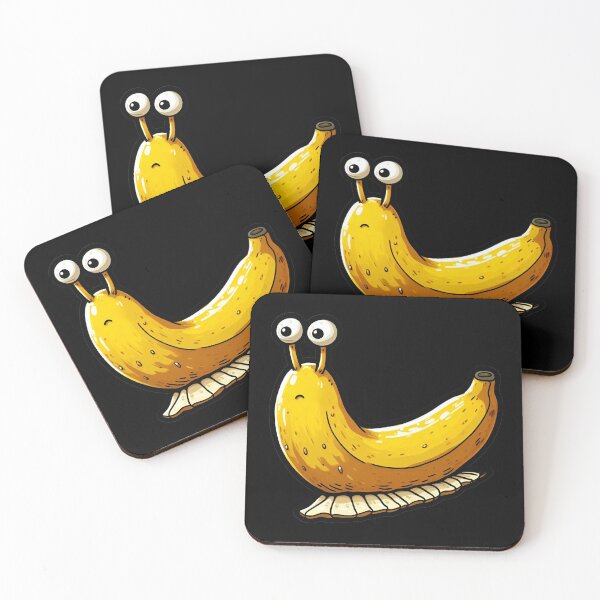Item preview, Quirky Banana Slug Cartoon - Funny and Unique Illustration designed and sold by Psycho-Crazy.