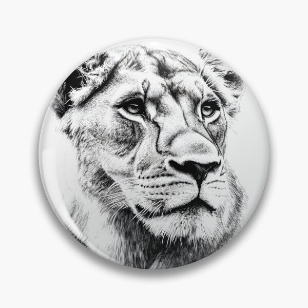 Item preview, Realistic lioness pencil drawing designed and sold by Pencil-Art.