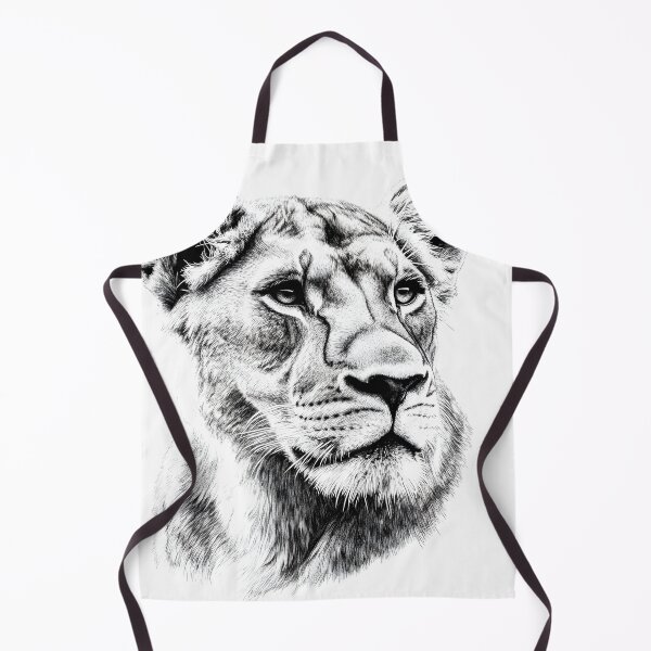 Item preview, Realistic lioness pencil drawing designed and sold by Pencil-Art.