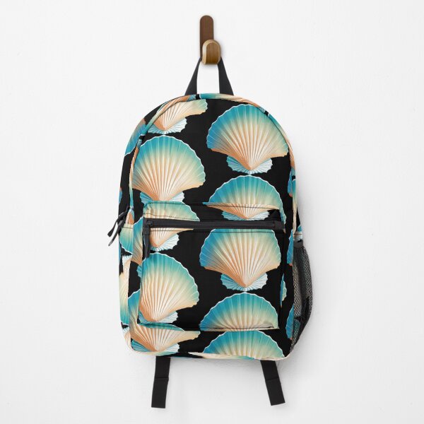 Item preview, Elegant Orange and White Seashell on Gradient Background designed and sold by artwaves.