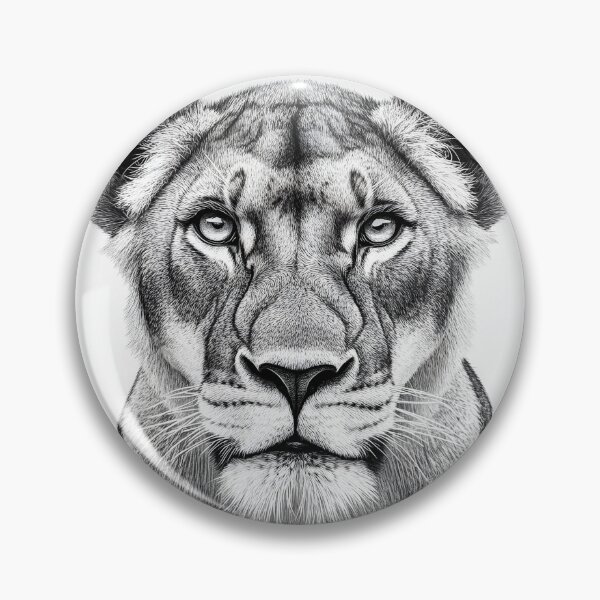 Item preview, Realistic lioness pencil drawing designed and sold by Pencil-Art.