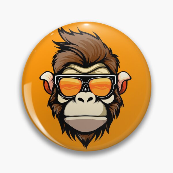 Item preview, Monkey with glasses designed and sold by Mustafa Cicek.