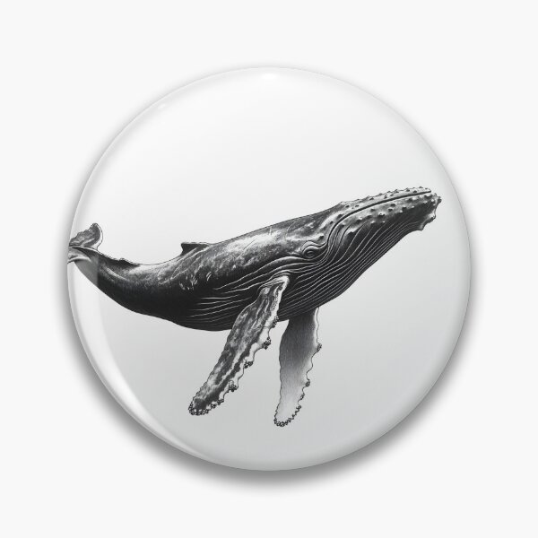 Item preview, Realistic Whale pencil drawing designed and sold by Pencil-Art.