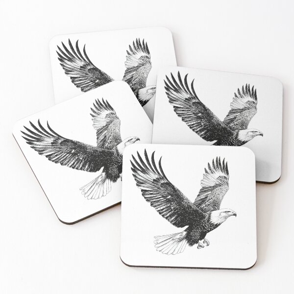 Item preview, Realistic Bald Eagle pencil drawing designed and sold by Pencil-Art.