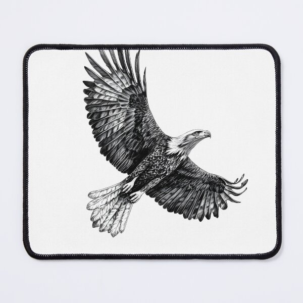 Item preview, Realistic Bald Eagle pencil drawing designed and sold by Pencil-Art.