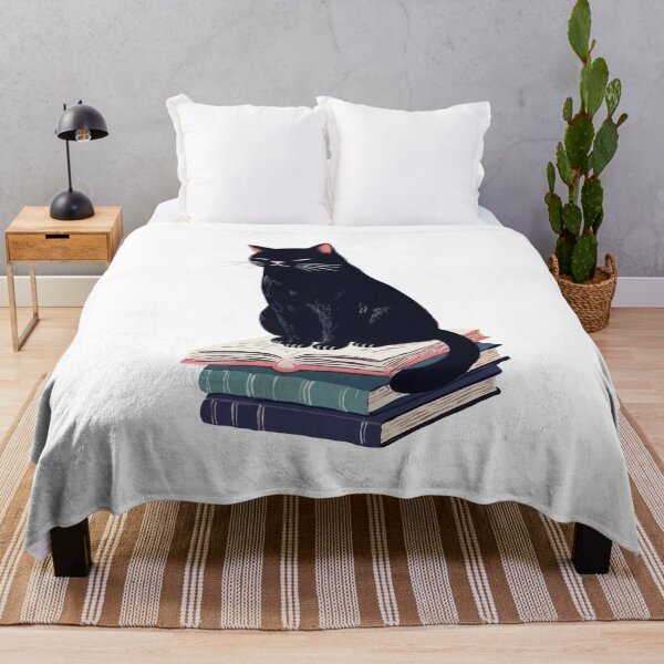 Item preview, Black Cat On Books designed and sold by Gkinoki.
