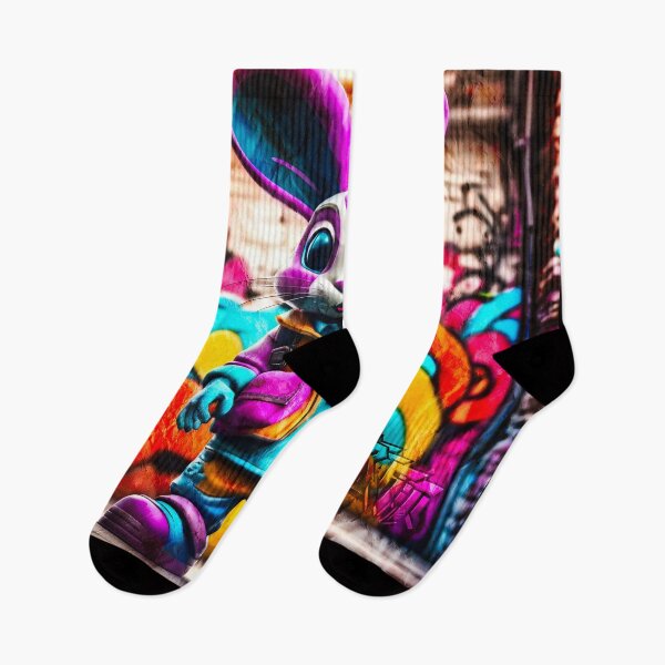 Item preview, Urban graffiti street art Bunny Rabbit designed and sold by Drone-tees.