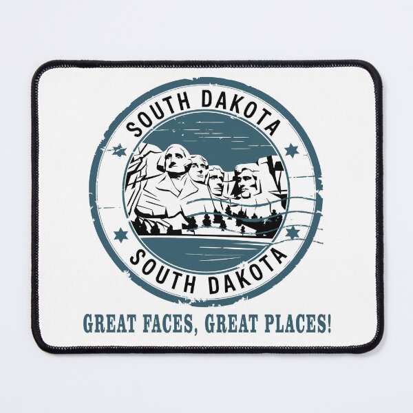 Item preview, South Dakota postal seal designed and sold by Island Gift Lounge.