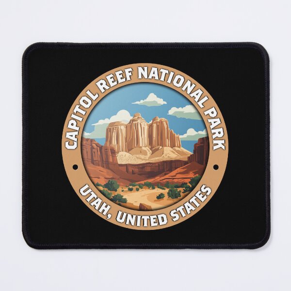 Item preview, Capitol Reef National Park Vintage Minimalist Badge designed and sold by Stylish Grapefruit Familia.