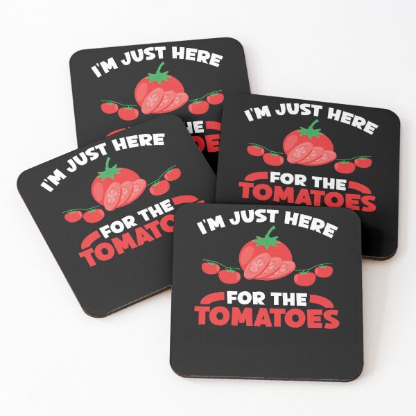 Item preview, Just Here For The Tomatoes Funny Plant-based Food Vegan Vibes designed and sold by Dressed For  Duty.