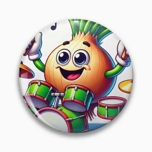 Item preview, Cheerful Onion Drummer in Action designed and sold by Pavao016.