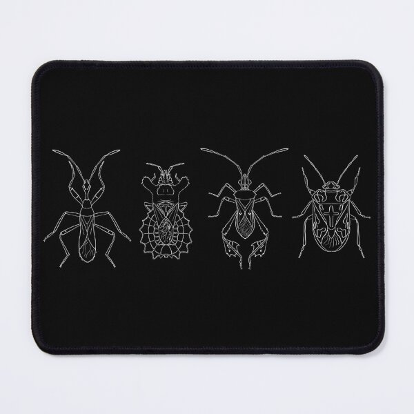 Item preview, four true bugs (white) designed and sold by pleasediana.