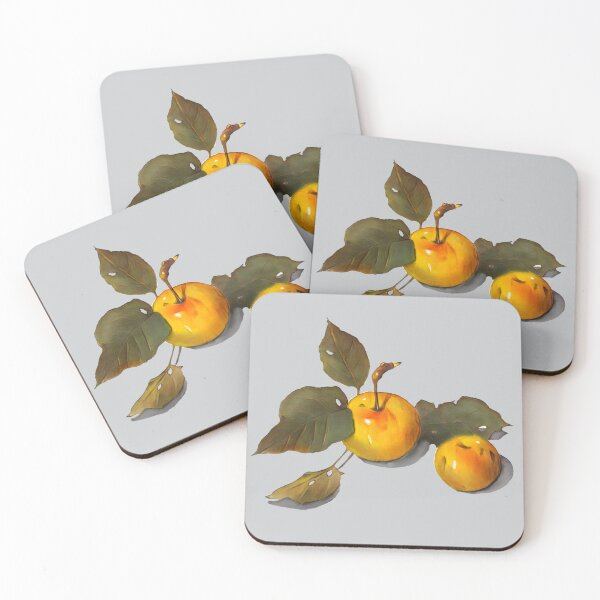 Item preview, Golden Wild Apples, Fruit, Digital Freehand Drawing designed and sold by JoyfulWhimsy.
