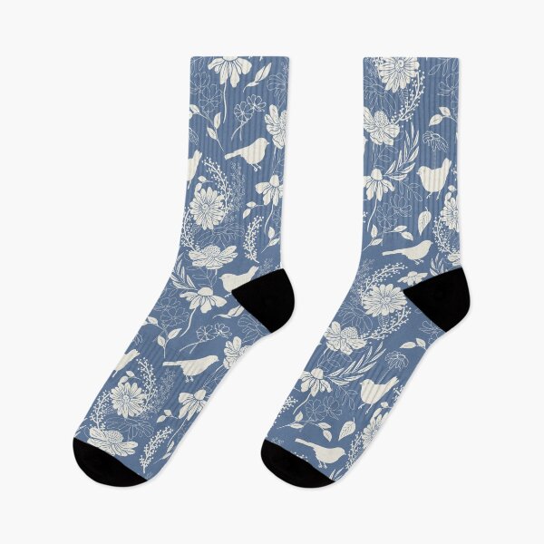 Item preview, Serene Blue & Cream Birds and Blossoms  designed and sold by SimplyPut.