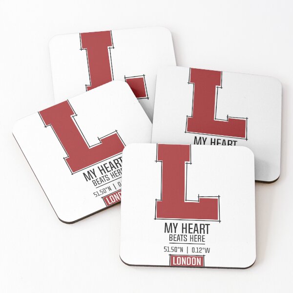Item preview, LONDON MY HEART BEATS HERE WHITE designed and sold by LMAGARMENTS.