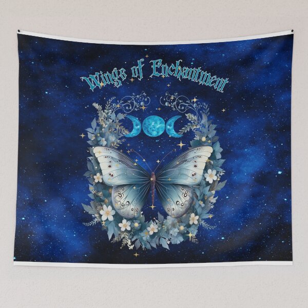 Item preview, Enchanted Butterfly and Floral Moon Design designed and sold by MysticOzzy.