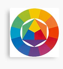 the colour wheel Canvas Print