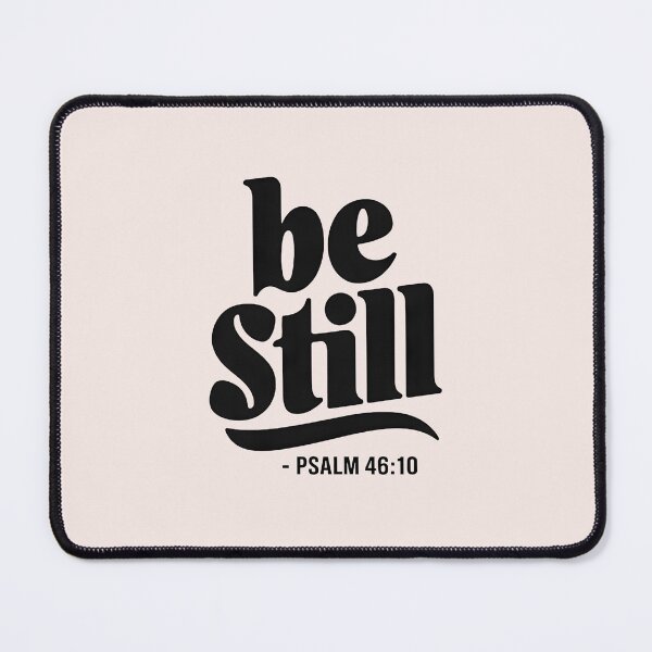 Item preview, Calligraphy Bible Verses Be Still Psalm 46:10 | Christian Faith Inspirational Art designed and sold by KnitLuv.