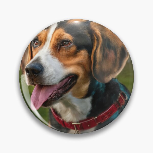 Item preview, Vibrant Beagle Close-Up Pattern Design – Playful and Energetic Pet Artwork designed and sold by NSB-Design.