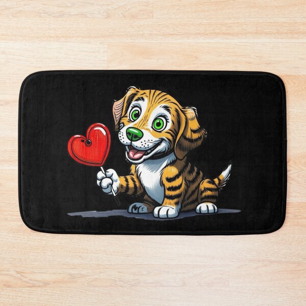 Item preview, My Heart Lolly Valentines Day Valentine's Day Cut Dog designed and sold by Design_Your_Day.