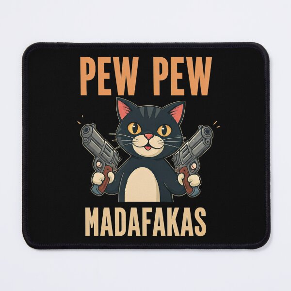 Item preview, Crazy cat pew pew madafakas designed and sold by Coollzone.