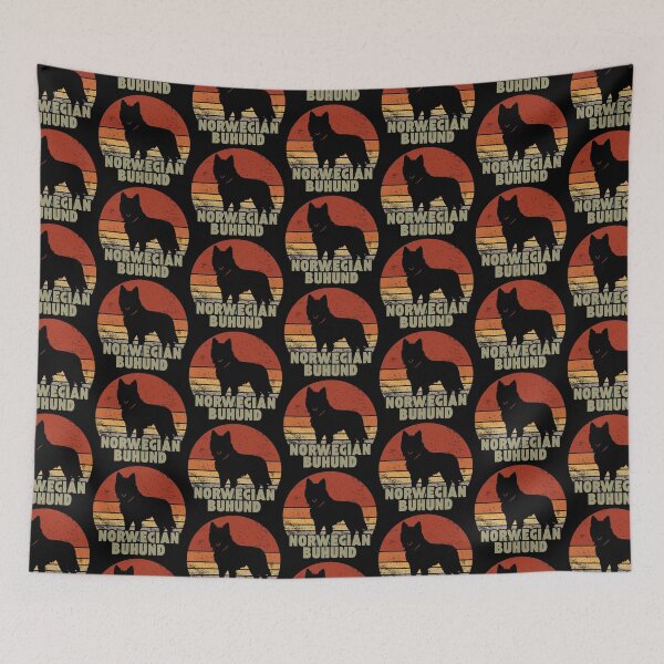 Item preview, Norwegian Buhund Dog Vintage  designed and sold by Red-forever.