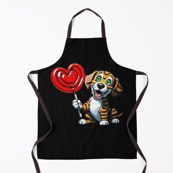 Item preview, My Heart Lolly Valentines Day Valentine's Day Cut Dog designed and sold by Design_Your_Day.