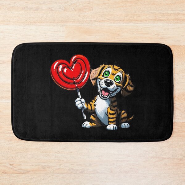 Item preview, My Heart Lolly Valentines Day Valentine's Day Cut Dog designed and sold by Design_Your_Day.