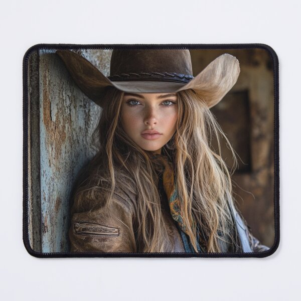 Item preview, Cowgirl Posing Before Taking Her Horse For A Ride designed and sold by DigiCre8.