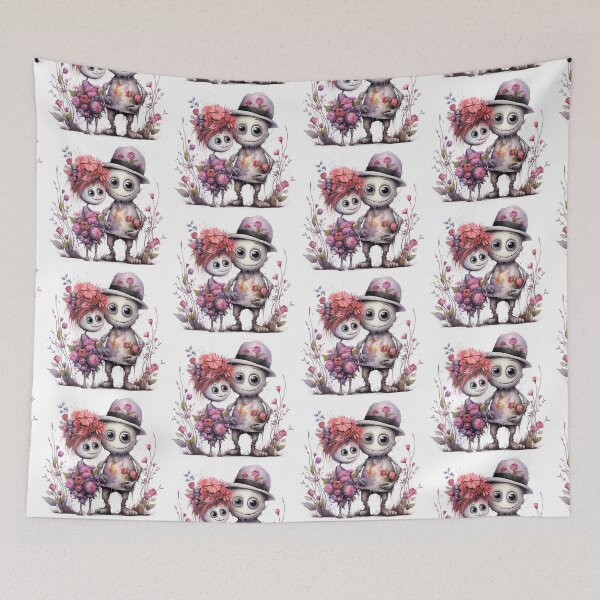 Item preview,  A charming pair of monsters in love. designed and sold by MagelliShop.