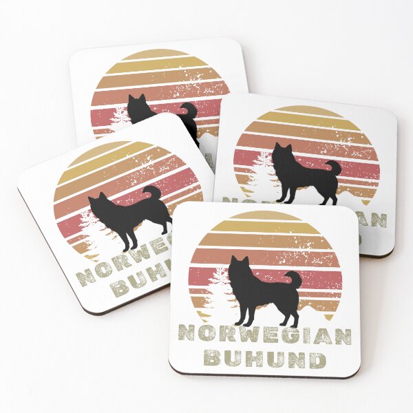 Item preview, Norwegian Buhund Dog Vintage  designed and sold by Red-forever.