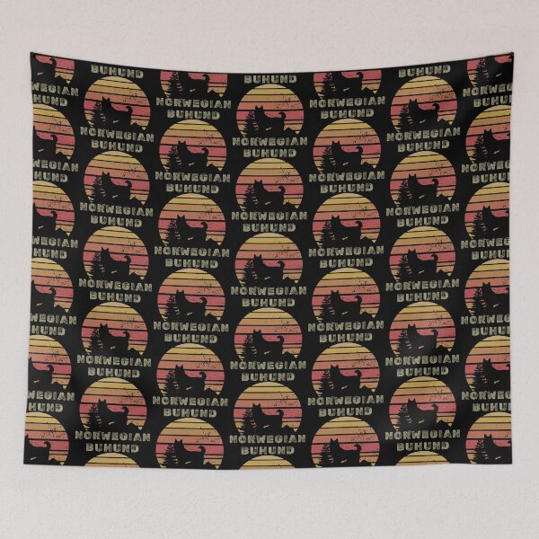 Item preview, Norwegian Buhund Dog Vintage  designed and sold by Red-forever.