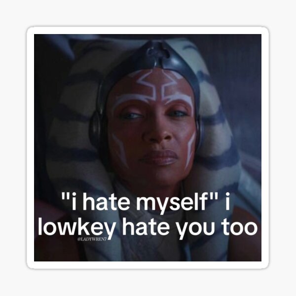Vista previa del artículo con la obra «Meme de Ahsoka, la jueza», diseñado y vendido por MelanieRdz.