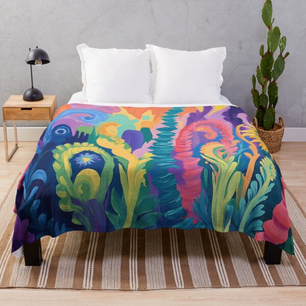 Item preview, Colorful abstract floral art designed and sold by anytka.