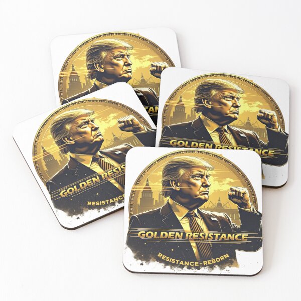 Item preview, rump Coin "Golden Resistance" Power Tee designed and sold by TrendVoyager.