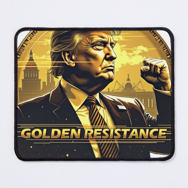 Item preview, rump Coin "Golden Resistance" Power Tee designed and sold by TrendVoyager.