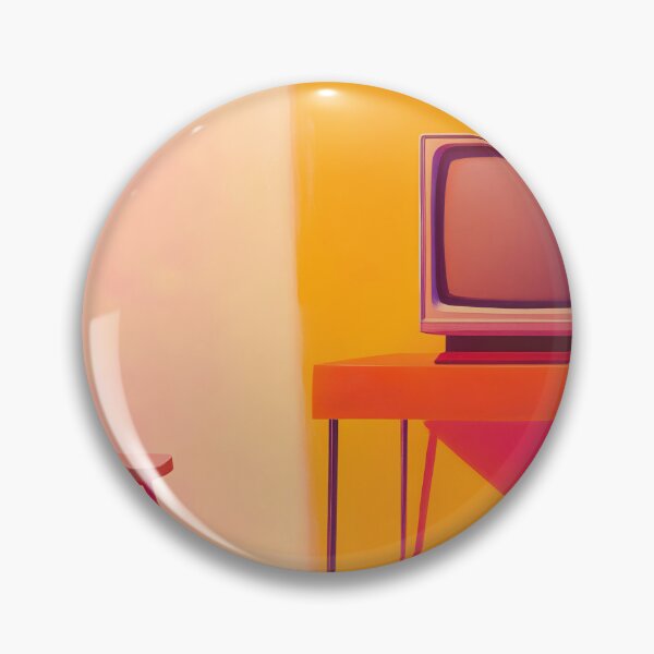Item preview, Retro television with vibrant decor designed and sold by anytka.