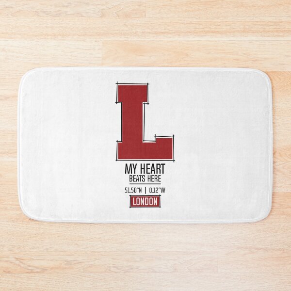 Item preview, LONDON MY HEART BEATS HERE WHITE designed and sold by LMAGARMENTS.