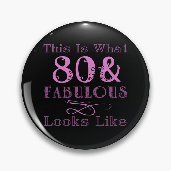 Item preview, Fabulous 80th Birthday For Her designed and sold by thepixelgarden.
