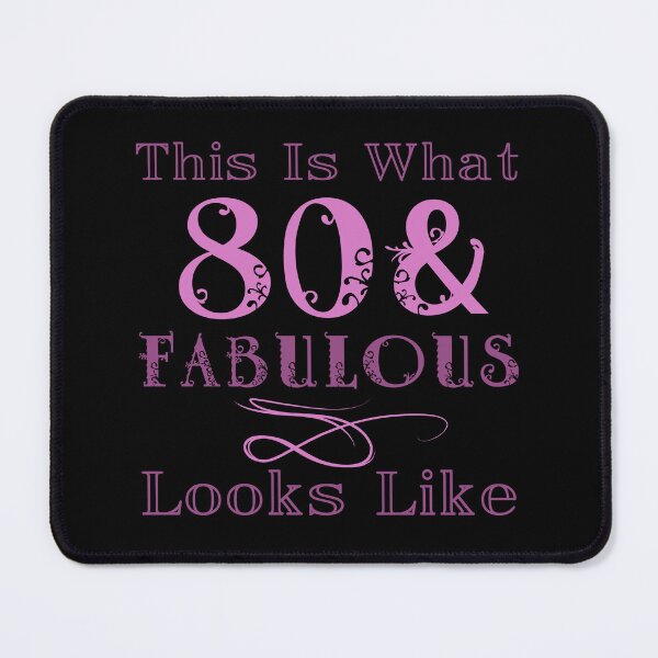 Item preview, Fabulous 80th Birthday For Her designed and sold by thepixelgarden.