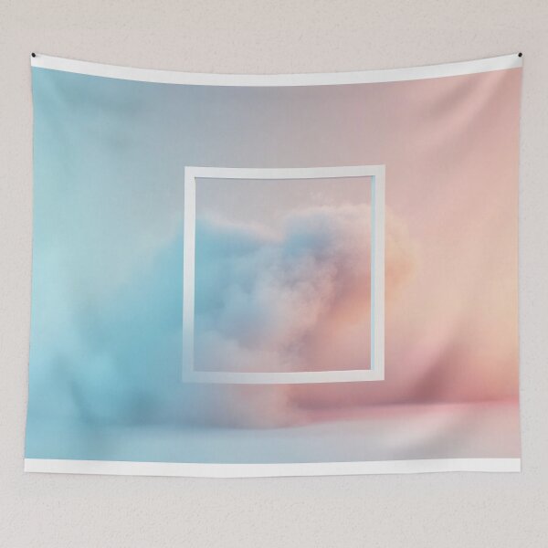 Item preview, A soft cloud frame in pastel tones designed and sold by anytka.