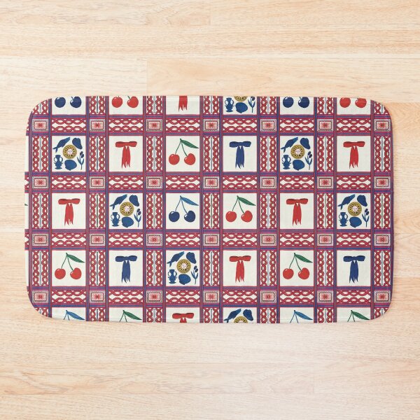 Item preview, Bow and Cherry Romance picnic Pattern - Illustration Jemma Jamie Skidmore  designed and sold by Jemma Jamie Skidmore.