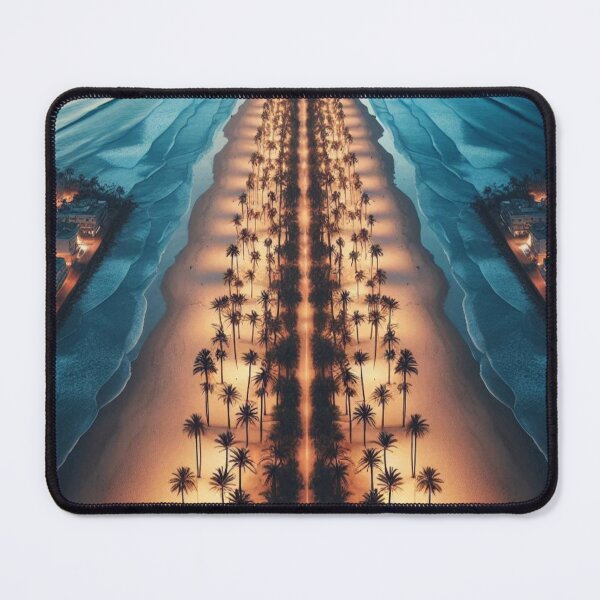 Item preview, Mesmerizing Sunset Beach Path with Palm Trees designed and sold by Yas_oma.