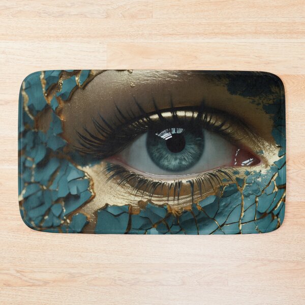 Item preview, Luxurious Vision: Woman's Eye with Gold Leaf Accents designed and sold by anytka.